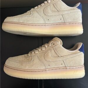 Nike Suede AF1 tan and blue size 10
